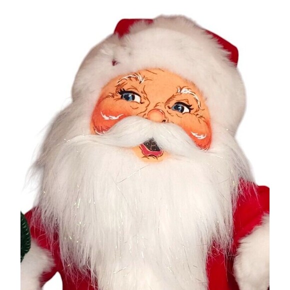 VTG Annalee Dolls Santa Claus 20" Winterberry Standing Christmas Figure w/ Sack - Picture 3 of 8
